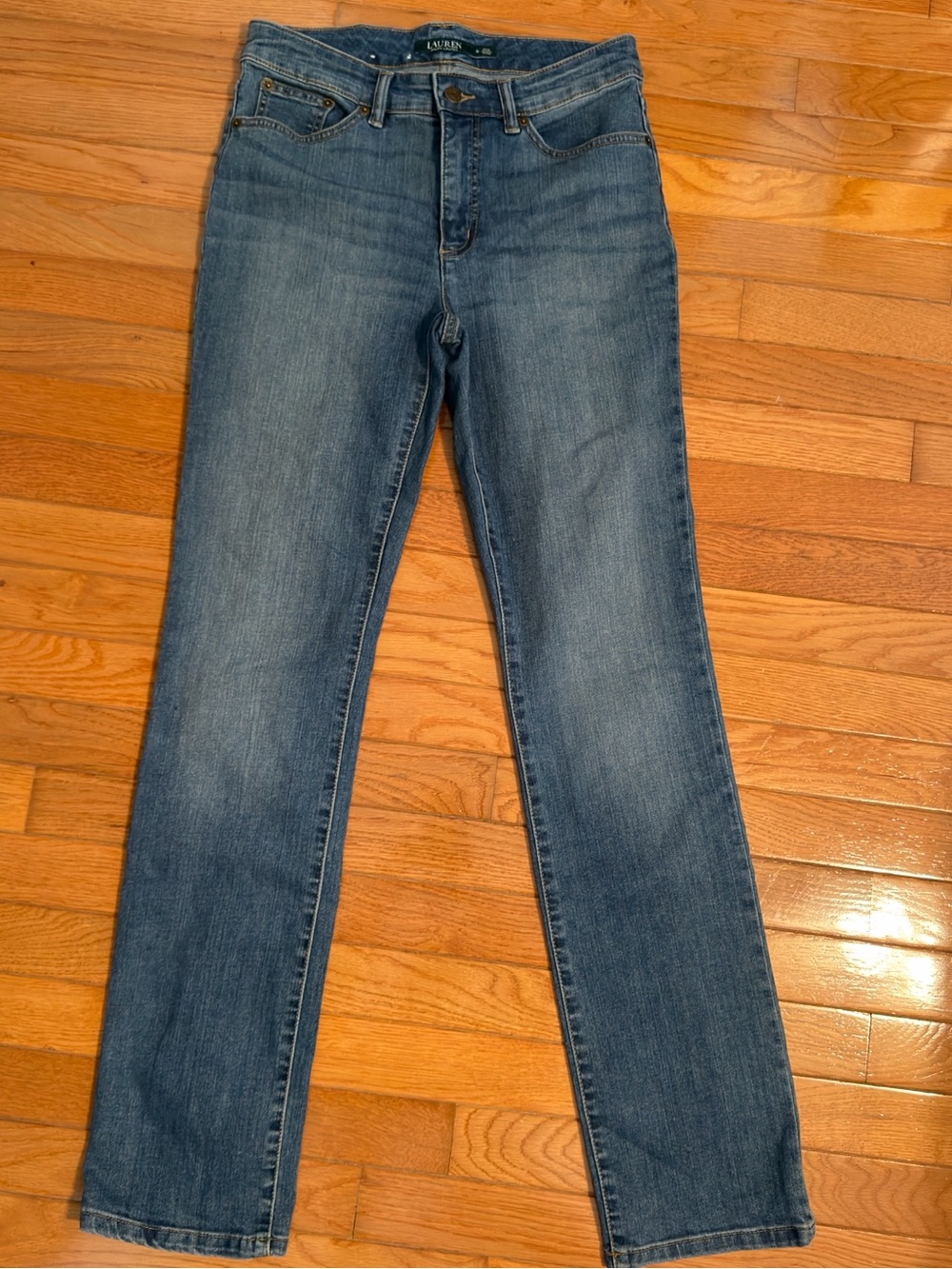 Ralph Lauren Medium Blue premier  Straight-Leg Women's Jeans